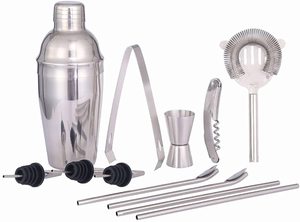 King International 2022 Cocktail Shaker 750ml Noir Acier Inoxydable Boston Cocktail Shaker 12 PCS Barman - Product Image 4