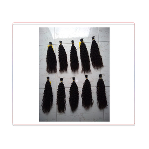 Extensions en vrac de cheveux humains vierges Remy indiens de haute qualité couleur grise 100g - Product Image 1
