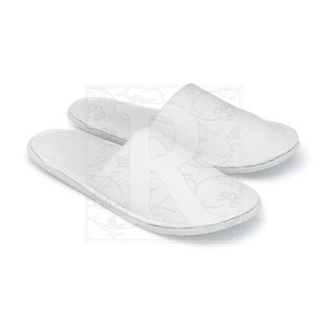 Pantoufles d'hôtel personnalisées en coton blanc Pantoufles de salle de bain jetables Eva de styles multiples pour les touristes avec semelle intérieure en caoutchouc - Product Image 6