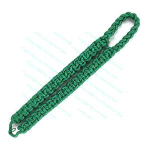 Cordón de hombro trenzado doble de nailon verde cómodo personalizado para uso ceremonial - Product Image 4
