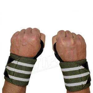 Correas de levantamiento de pesas con logotipo personalizado, envolturas de muñeca para gimnasio, entrenamiento de Fitness con bucle de pulgar resistente - Product Image 6