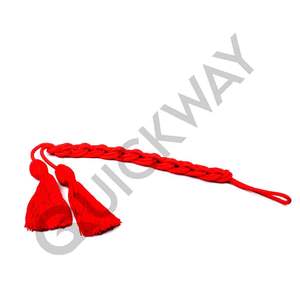 Cordón de Sacerdote QUICK WAY INDUSTRIES al por Mayor con Borlas Planas Rojas OEM, Cinturón Religioso para Sacerdotes - Product Image 2