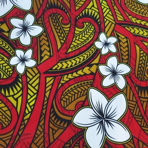Samoan-tela estampada Polinesia hawaiana, hibisco - Product Image 6