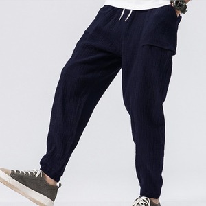 Pantalon élégant pour hommes, jogging, de travail, couleur unie, avec Logo, nouvelle collection - Product Image 6