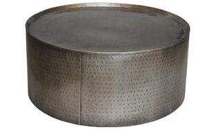 Mesa de Centro Extensible de Metal Martillado, Elegante Mesa Auxiliar para Salas de Estar, Dormitorios o Patios - Product Image 3