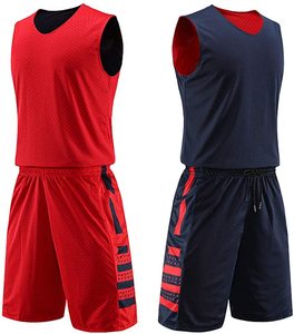 Uniformes de basket-ball vierges à séchage rapide personnalisés entièrement par sublimation, maillot de basket-ball confortable et réversible - Product Image 2