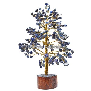 Wholesale Lapis Lazuli Golden Wire 300 Chips <b>Crystal</b> <b>Tree</b> - Product Image 1