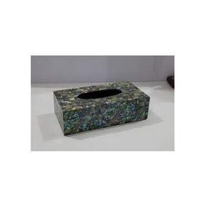 Porte-serviettes en perles, 1 pièce, nouveau design à la mode, pour la décoration brillante, support de boîte de mouchoirs blanc en résine - Product Image 2