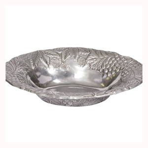 Bol de service en céramique tendance avec un design en relief, accessoires de maison, vaisselle, design en relief, finition antique - Product Image 1