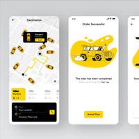 Diseño de Aplicación de Reserva de Taxis Galardonada |   Aplicación de Taxi para Android