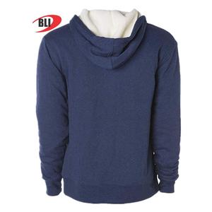 High Quality Custom Zipper <b>Hoodies</b> Long <b>Sleeve</b> Cross Pocket Zipper <b>Hoodies</b> Fleece <b>Hoodies</b> - Product Image 2