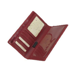 Funda de cuero genuino de la mejor calidad, con 6 ranuras para tarjetas de crédito, 1 etiqueta de identificación, bolígrafo de ventana, soporte para talkbook al mejor precio - Product Image 1