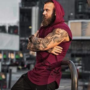 Men's Sleeveless Gym stringer Vest OEM Blank Customizable Embroidery Solid Color Bodybuilding Fitness Men Y-back Tank Top - Product Image 6