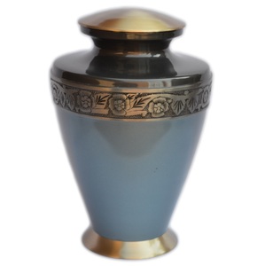 Urnas de cremación para adultos, urnas funerarias de oro y Negro púrpura, grabado Milano, Metal conmemorativo, latón/aluminio - Product Image 1