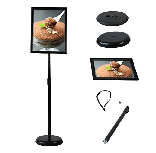 8.5x11inchs Adjustable Snap Frame Sign Stand Pedestal Poster Stand With Poster frame