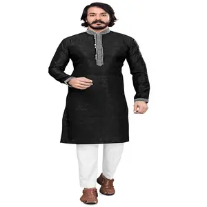 Black Mehndi Kurta Modern shalwar kameez latest design kurta shalwar men beautiful design Eid special Dress Wholesale