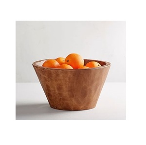 Cuenco de diseño tallado de madera para granja, tazón decorativo de madera y forma redonda para cuenco de fruta para el mejor pulido - Product Image 3