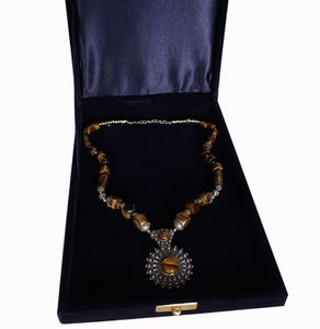 À la mode Imitation Argent Plaqué Collier Or Perlé Pendentifs En Acier Inoxydable Matériel De Noce Bijoux Conception - Product Image 2