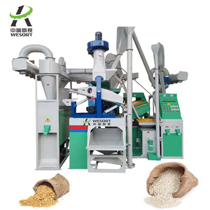 Wesort Ricemill Machine Milling Machinery Color Sorter Auto Mini Combined Rice Mill Machine