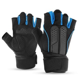 Custom Logo Half-Finger Workout Gloves <b>for</b> Fitness Bodybuilding Weightlifting with Wrist Support <b>for</b> Gym Use - Product Image 6