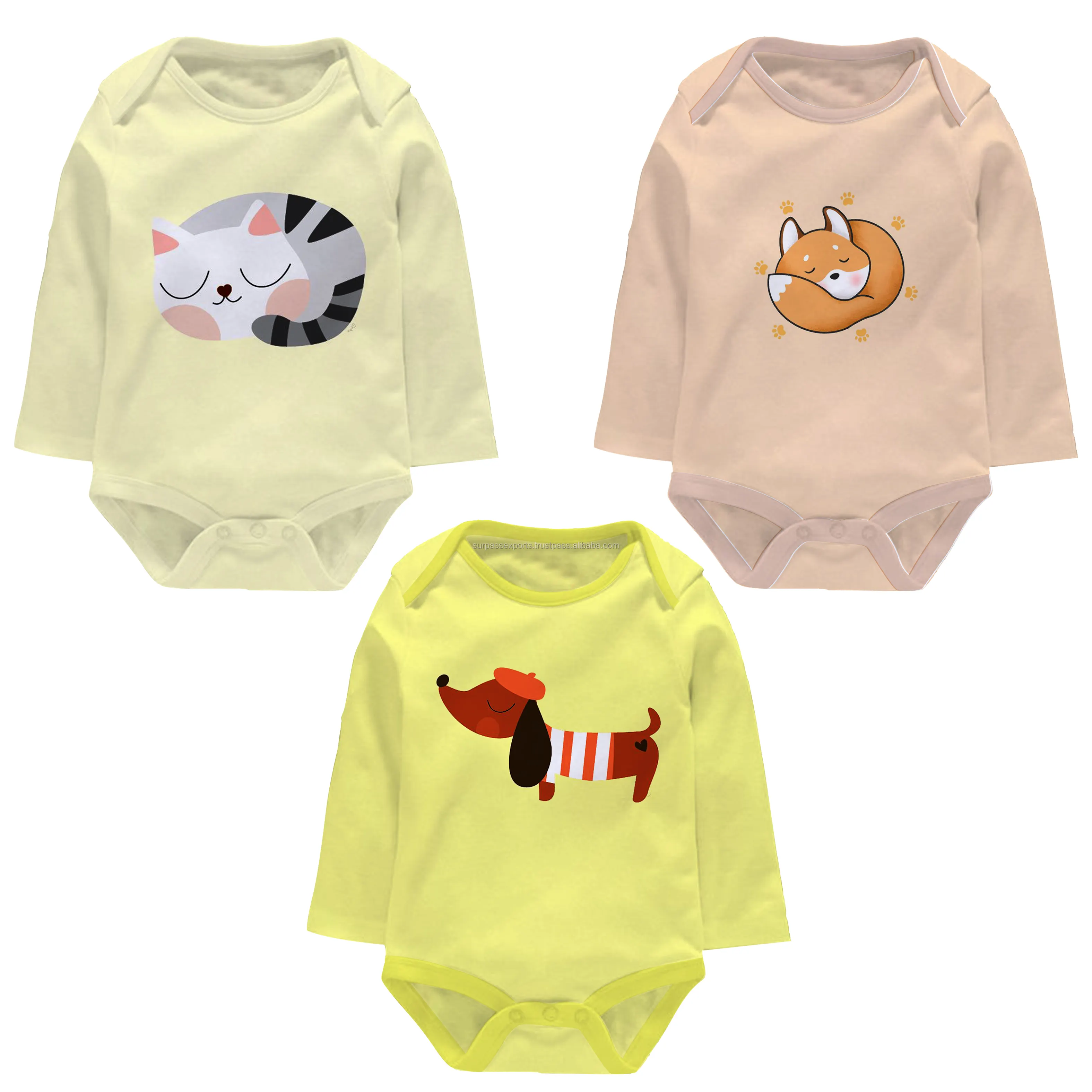 Alta a demanda artesanal conjuntos de roupas de verão do bebê com design de luxo disponível em multicolor e tamanho