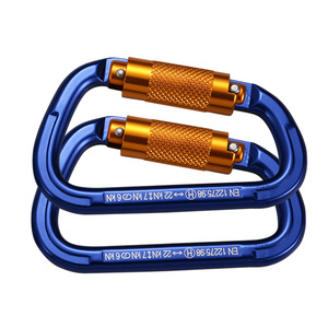 ADELA CE Certified Heavy Duty Aluminum Alloy Twist Lock <b>Carabiner</b> for Aerial Work Fall Protection - Product Image 3