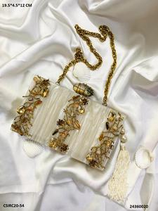 กระเป๋าคลัทช์สำหรับงานราตรีทำจากเรซิ่นดีไซน์หรูหราสำหรับโอกาสพิเศษ - Product Image 4