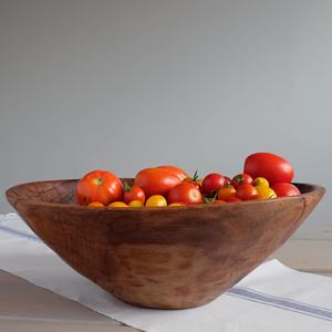Cuenco de diseño tallado de madera para granja, tazón decorativo de madera y forma redonda para cuenco de fruta para el mejor pulido - Product Image 2