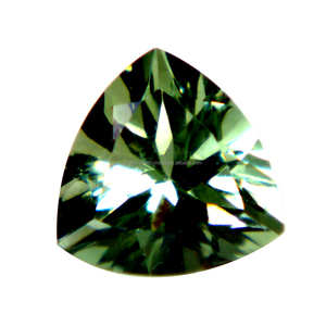 Ametyste Verte Naturelle, Pierre Précieuse 18*18MM, Forme Trillion Facettée, Taille Calibrée, Qualité Supérieure, Pierre Brésilienne pour la Fabrication de Bijoux Éblouissants - Product Image 4