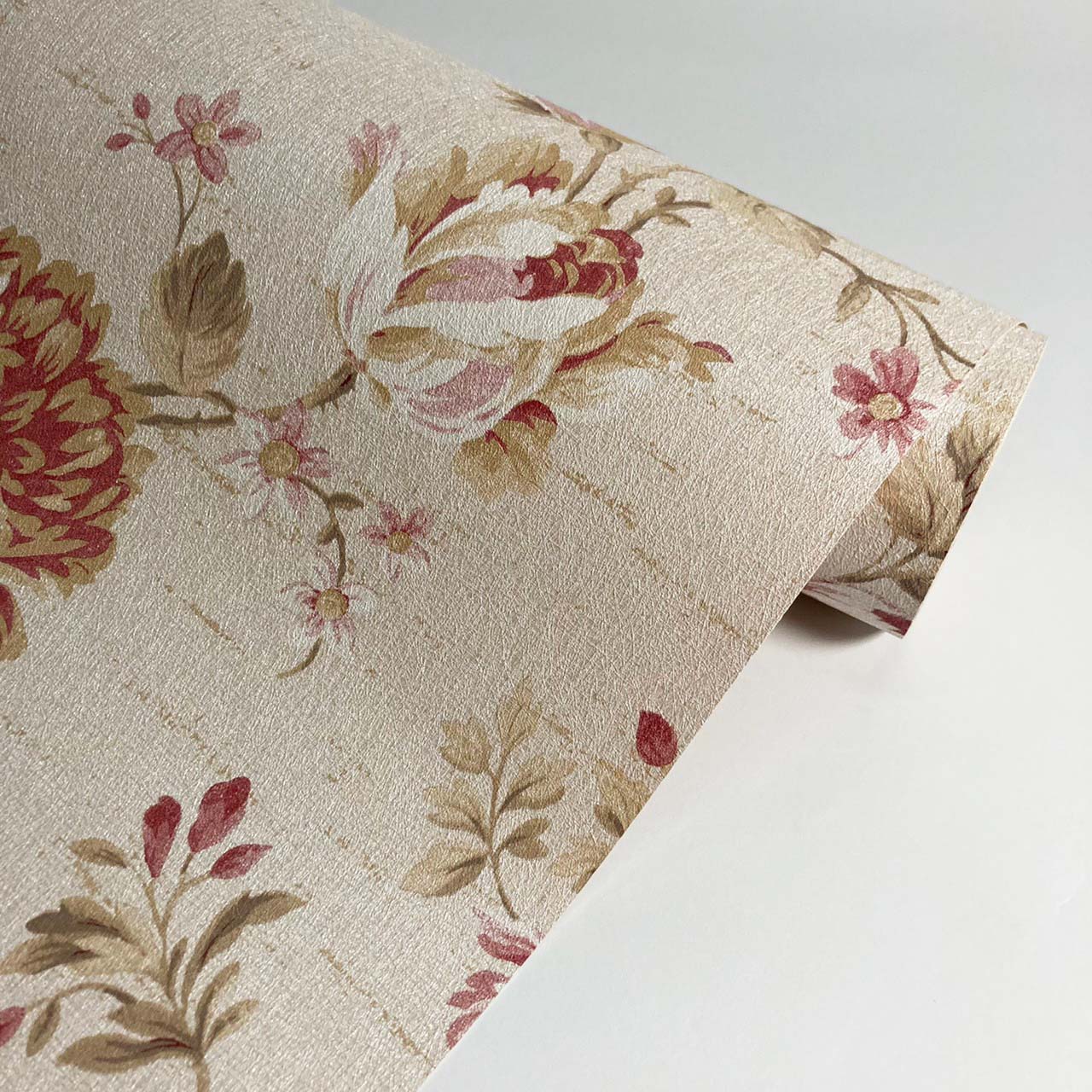 Pvc Vinyl Wallpaper Elegant Classic Rose Flower Elegant Luxury Wallpaper Texture Beautiful Color Wood Grain Bedroom Dressing Ret