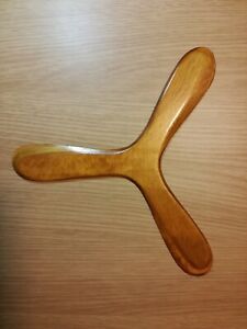 Hadiah Natal Triplek Cabang Kayu Jati Mahoni Disesuaikan Mainan Luar Ruangan Kembali Mudah Menangkap Bumerang Terbang - Product Image 3