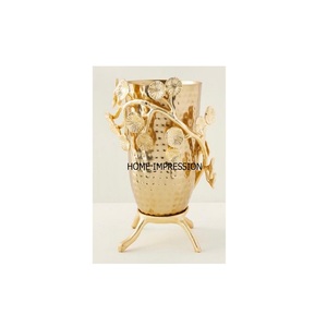 Bol fantaisie design moderne et décoratif unique pour la maison Bol d'accent en forme de feuille en métal Design martelé Bol de vaisselle au look luxueux - Product Image 2