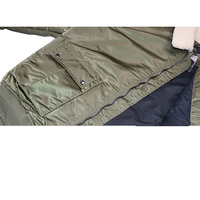 Blouson Bomber Militaire d'Hiver Personnalisé pour Homme avec Logo Brodé en Chenille, Col Rond, Fermeture Éclair, Écologique et Respirant
