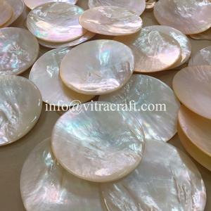 Assiette de perles en or de forme ronde de haute qualité, assiette en nacre, plat de vadrouille à caviar produits uniques faits à la main au Vietnam - Product Image 5