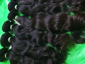HAMDAAN IMPEX Paquet de cheveux indiens Remy vierges ondulés pour extensions et perruques Cheveux humains bruts d'Inde - Product Image 3