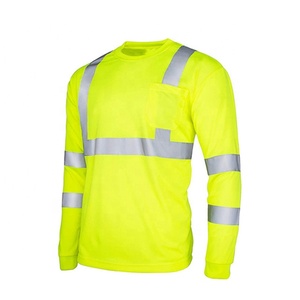 Uniforme de Construction sur mesure pour hommes, chemise courte à manches longues, réfléchissant Hi Vis, sécurité sur route - Product Image 1