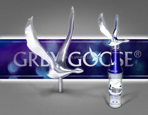 Ganso gris, bandeja de servir de ganso gris, caddy de barra de ganso gris, cubo de hielo de ganso gris - Product Image 4