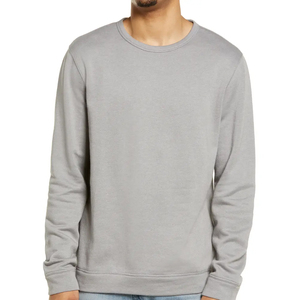 Sweat-shirt pour homme en coton de qualité, doublé de polaire, coupe classique, coupe-vent, logo personnalisé OEM - Product Image 1