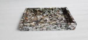 Plateau de service en nacre Magnifique Rectangle Plateaux de service en nacre incrustés de qualité supérieure - Product Image 3