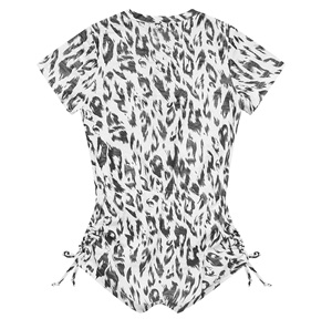 Custom High Quality <b>Baby</b> Girl Ruffle Romper Girls Fashion Design Short Sleeve Jersey Fabric 100% Cotton Jumpsuit Plus Size - Product Image 2