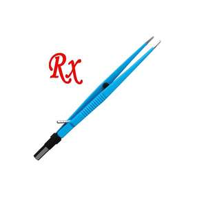 Fórceps de riego bipolar rectos europeos Producto de acero manual - Product Image 1