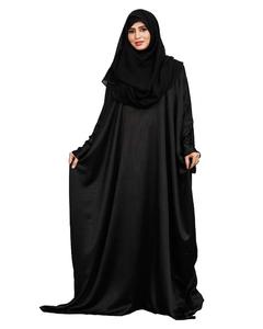 New Trendy Modest Long Sleeve Purple Flower Mesh Abaya Burqa Nose Piece Niqab Plus Size <b>Women</b> <b>Kaftan</b> Muslim Woman Party <b>Dress</b> - Product Image 2