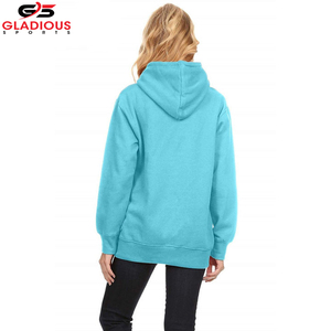 Dernière conception de vente chaude logo personnalisé sweat à capuche pour femme coupe régulière sweat à capuche - Product Image 5