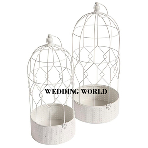 กรงนกโลหะเคลือบสีฟ้าอ่อน,กรงนกโลหะสำหรับตกแต่งสวน - Product Image 3