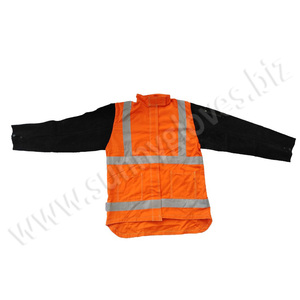 Fire Retardant Back Split Cow Leather Front Welding Jackets - Product Image 3