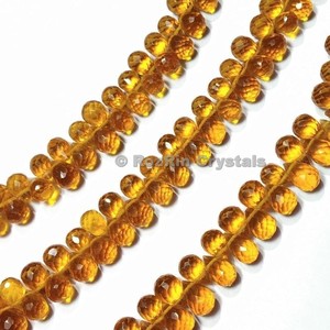 ซื้อพลอยซิทรินควอตซ์เหลี่ยมเพชรพลอยวางลูกปัด - Product Image 1