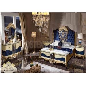Muebles de Dormitorio Clásicos Tallados a Mano, Juego de Muebles de Dormitorio Vintage de Lujo, Muebles de Dormitorio Modernos con Acabado de Respaldo Alto - Product Image 1