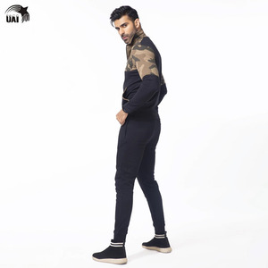 Ensemble de survêtement en molleton personnalisé de haute qualité 2025, coupe classique, streetwear uni, survêtement de sport pour homme, fermeture éclair, jogging - Product Image 5