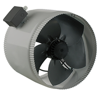 VE200-EXT-AF Venteurope Ventilateur axial en ligne pour conduit d'évacuation avec moteur externe 70 Watt 680 m³/h 220~240 V. 200 mm