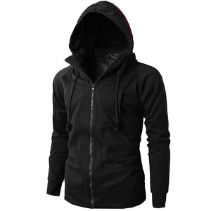 Black High quality custom men hoodie 100% cotton hoodie unisex - Product Image 6